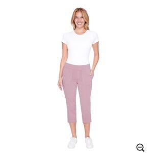Up! Pull On Stretch Capri Pants Pink Size XS